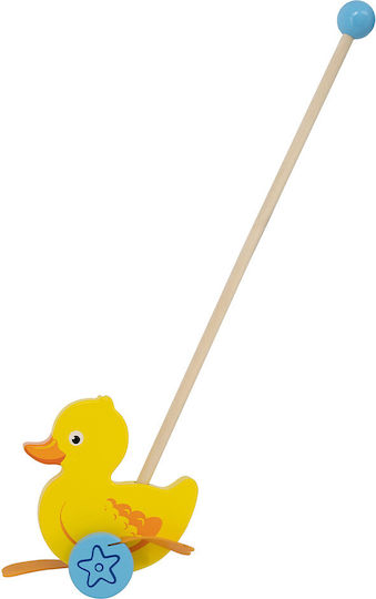 Viga Toys Συρόμενο Παιχνίδι Τρεχαλίτσα Πάπια από Ξύλο για 18+ Μηνών