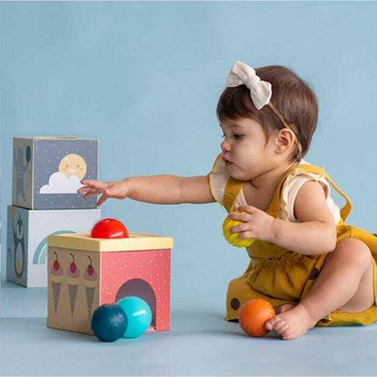 Taf Toys Играчка за подреждане North Pole Ball Drop Stacker за 12++ месеца