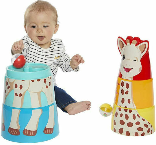 Sophie La Girafe Παιχνίδι Στοίβαξης Σόφι Καμηλοπάρδαλη Γιγαντιαίος Πύργος για 6+ Μηνών