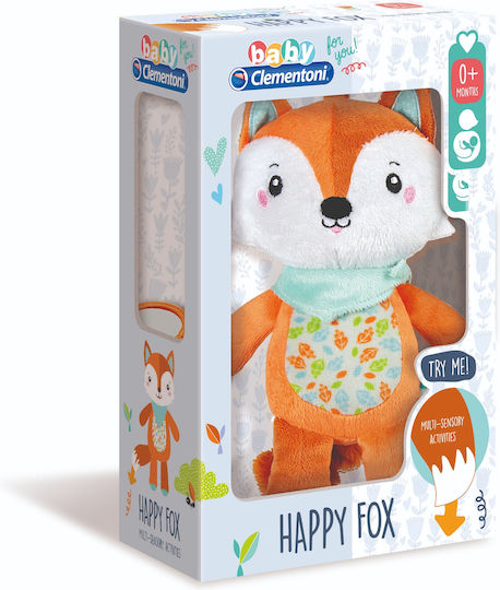 Baby Clementoni Animal Happy Fox made of Fabric for 0++ Months