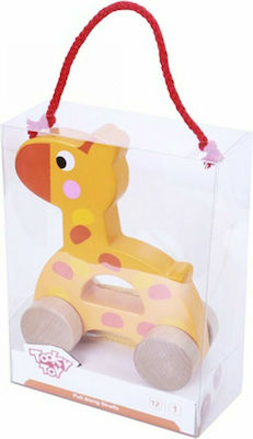 Tooky Toys Slide Toy Καμηλοπάρδαλη Συρόμενη made of Wood for 12++ Months