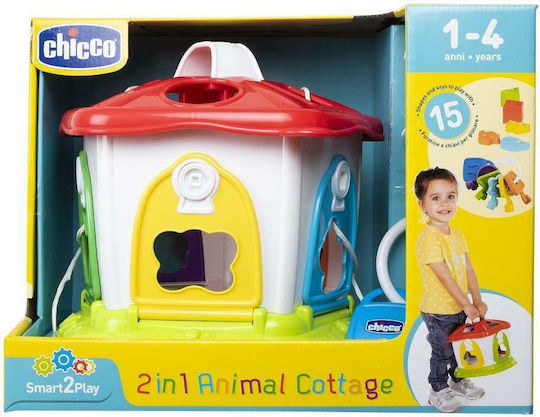 Chicco Shape Sorting Toy House For Animals for 12++ Months
