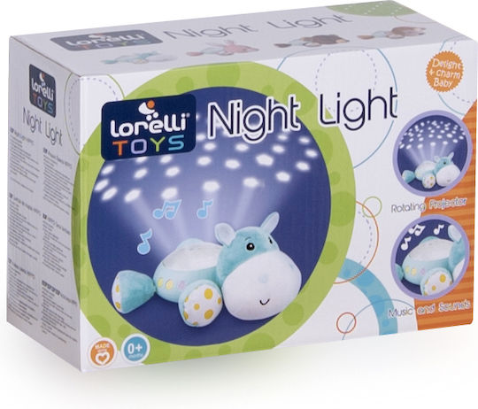 Lorelli Sleep Toy Night Light Rabbit made of Fabric with Music, Light, and Sounds for 0++ Months