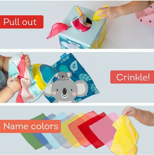 Taf Toys Κύβος Δραστηριοτήτων Kimmy Koala Wonder Tissue Box από Ύφασμα για 9+ Μηνών