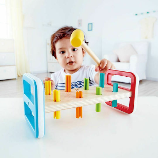 Hape Παιχνίδι με Σφυράκι Rainbow Pounder από Ξύλο για 12+ Μηνών