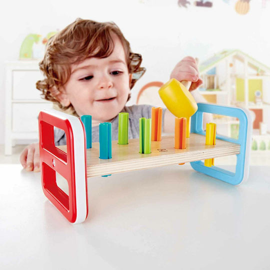 Hape Παιχνίδι με Σφυράκι Rainbow Pounder από Ξύλο για 12+ Μηνών