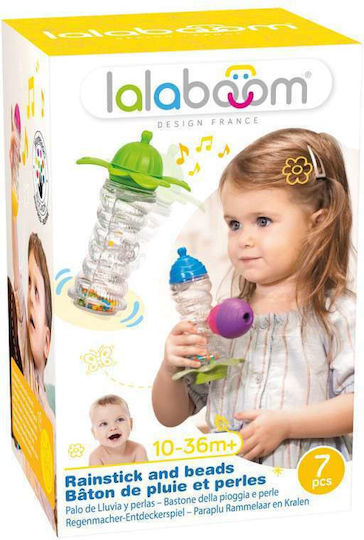Lalaboom Βρεφικό Παιχνίδι Rainstick & Beads Set με Ήχους για 10+ Μηνών