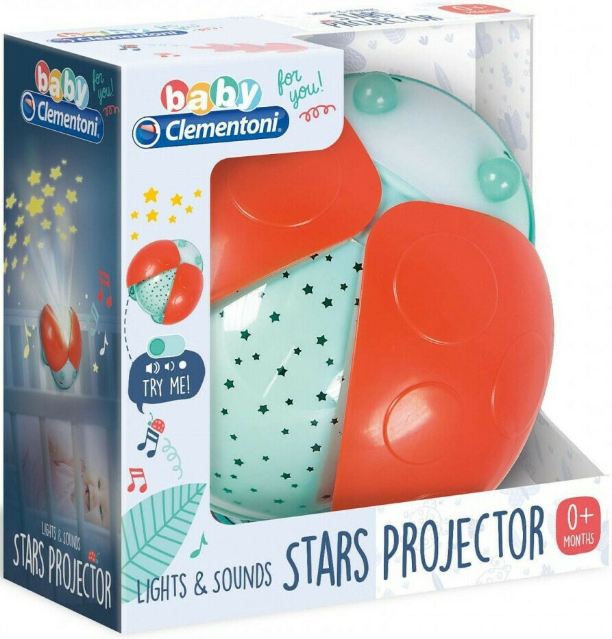 AS Ladybug Stars Projector με Φως για Νεογέννητα 1000-17265