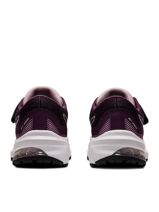 GT-1000 11 PS Kids Sports Shoes Running with Hoop & Loop Closure Purple