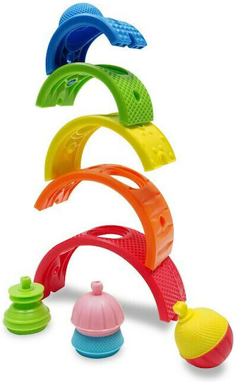 Lalaboom Stacking Toy Rainbow & Beads for 18++ Months