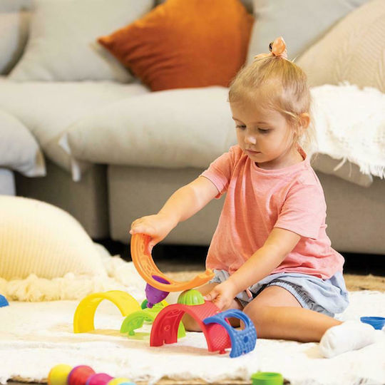Lalaboom Stacking Toy Rainbow & Beads for 18++ Months