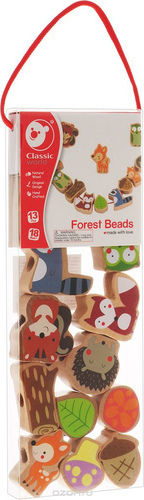 Classic World Παιχνίδι με Κορδόνια Forest Beads από Ξύλο για 12+ Μηνών