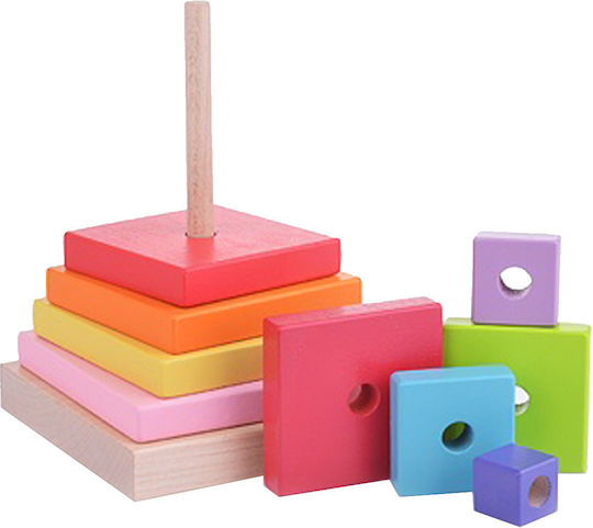 Cubika Stacking Toy Pyramid LD-5 made of Wood for 36++ Months