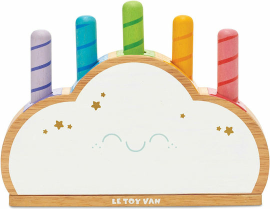 Le Toy Van Stacking Toy Rainbow Cloud made of Wood for 36++ Months