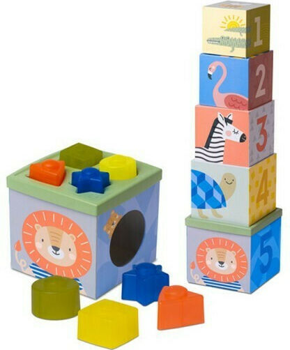 Taf Toys Παιχνίδι Στοίβαξης Savannah Sort & Stack για 12+ Μηνών
