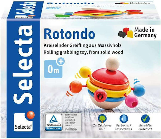Selecta Spinning Top Baby Activity Toy Wooden for Newborns