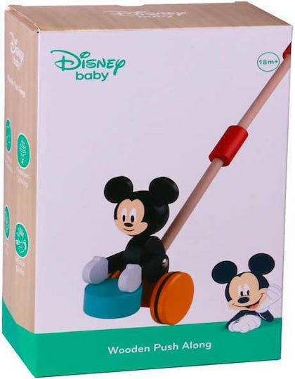 Tooky Toys Συρόμενο Παιχνίδι Ρόδα Mickey από Ξύλο για 18+ Μηνών