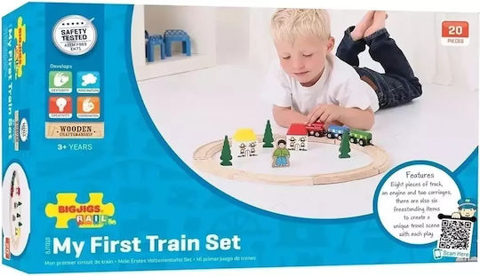 Big Jigs Vehicle Small Train made of Wood for 36++ Months