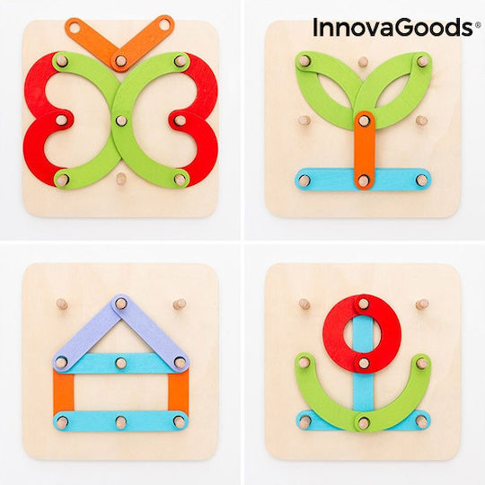 InnovaGoods Βρεφικό Παιχνίδι Παιχνίδι Εκμάθησης Αριθμών και Γραμμάτων Koogame από Ξύλο για 36+ Μηνών