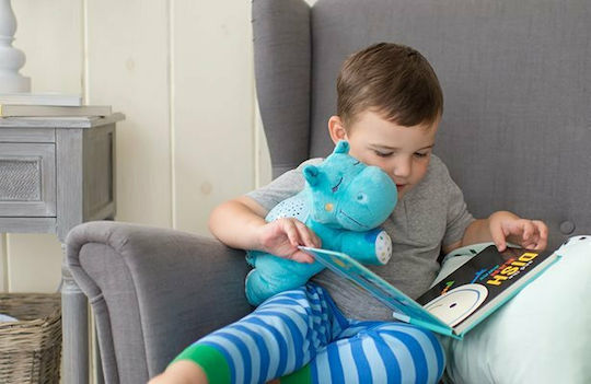 Summer Infant Schlafspielzeug Slumber Buddies Classic Dozing Hippo aus Stoff mit Musik und Licht für 0++ Monate