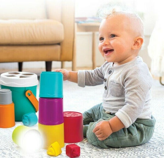 Infantino Παιχνίδι Στοίβαξης Stack 'N Nest Buckets για 6+ Μηνών