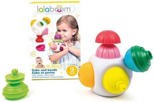 Lalaboom Βρεφικό Παιχνίδι Cube And Beads για 10+ Μηνών