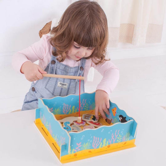 Jucărie de Pescuit Fishing Game din Lemn pentru 36++ Luni Big Jigs