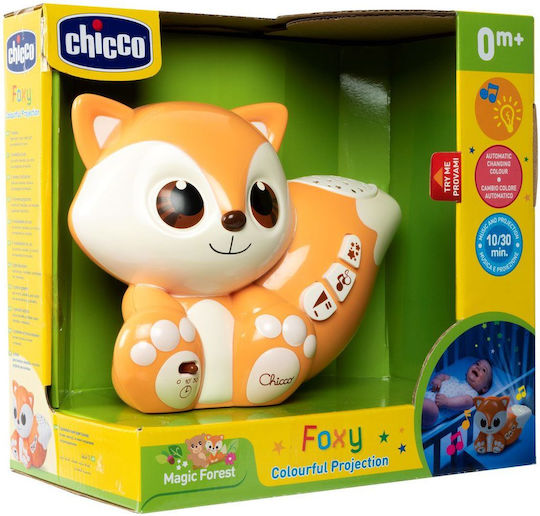 Chicco Παιχνίδι Ύπνου Προβολέας Αλεπουδίτσα με Μουσική και Φως για Νεογέννητα