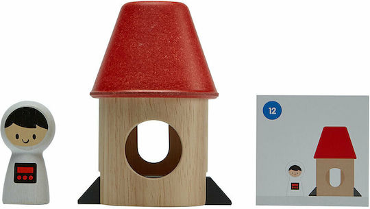 Plan Toys Όχημα Διαστημόπλοιο από Ξύλο για 24+ Μηνών