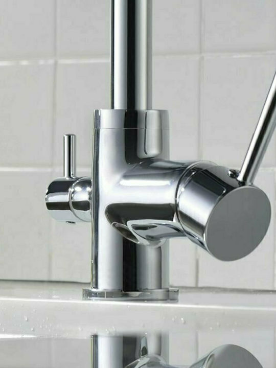 Imex Pireo Kitchen Counter Silver Faucet