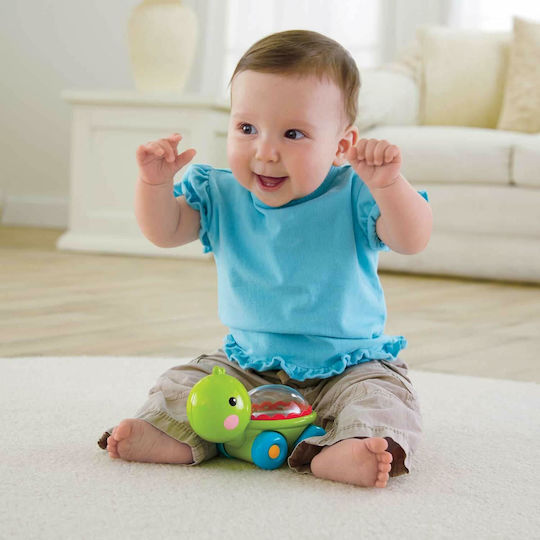 Fisher Price Push Along Țestoasă De Tras Cu Sunete Pentru 12+ Luni