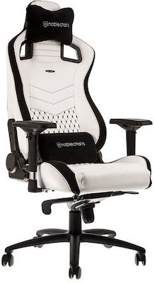 Noblechairs Epic Artificial Leather Gaming Chair with Adjustable Arms Black / White