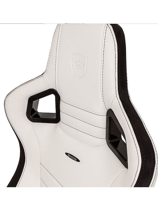 Noblechairs Epic Καρέκλα Gaming Δερματίνης με Ρυθμιζόμενα Μπράτσα Μαύρο/Λευκό