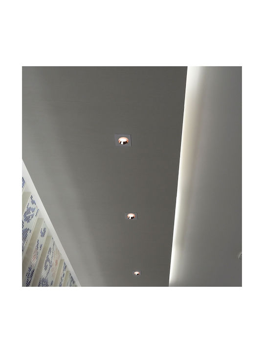 V-TAC Square Plaster Frame for Spot GU10 MR16 Copper 10x10cm. 1pcs