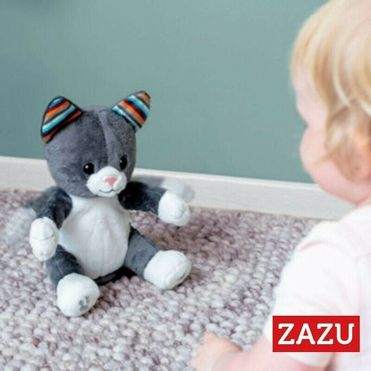 Zazu Sleep Toy Chloe the Kitten with Clappers made of Fabric with Music for 0++ Months