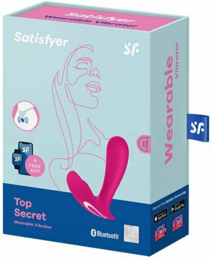 Satisfyer Top Secret Mini Δονητής για Ζευγάρια 10.9cm Ροζ