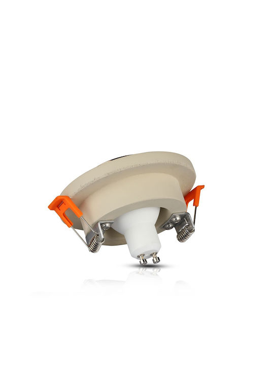 V-TAC Round Metallic Frame for Spot GU10 Copper 8x8cm. 1pcs