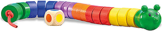 Selecta Lacing Toy Motor Skills Toy made of Wood for 36++ Months