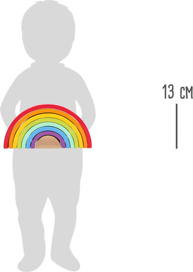 Small Foot Stacking Toy Rainbow made of Wood for 12++ Months