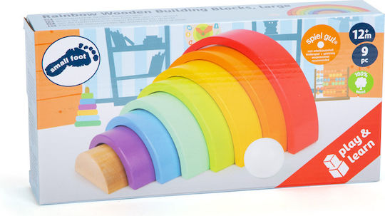 Small Foot Stacking Toy Rainbow made of Wood for 12++ Months