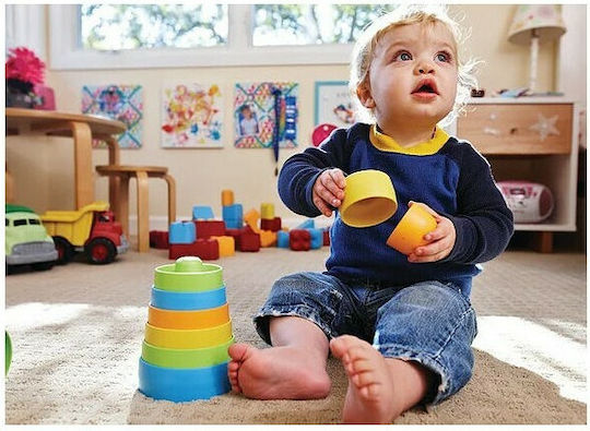Green Toys Παιχνίδι Στοίβαξης Πυραμίδα Κυλίνδρων για 6+ Μηνών