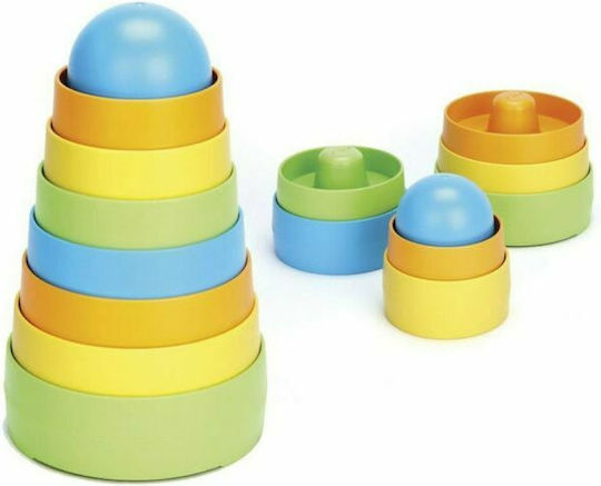 Green Toys Παιχνίδι Στοίβαξης Πυραμίδα Κυλίνδρων για 6+ Μηνών