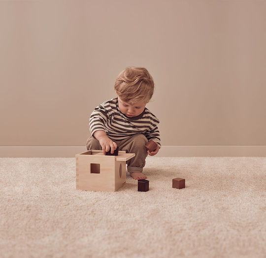 Kids Concept Formensortierspiel Formensortierwürfel aus Holz für 12++ Monate