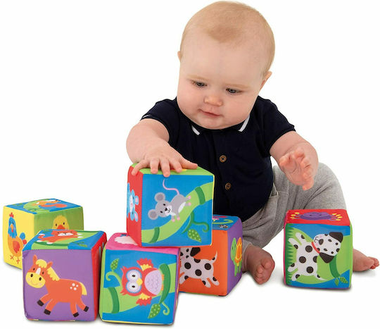 Galt Toys Cub de Activități Soft Blocks din Țesătură pentru 0++ Luni