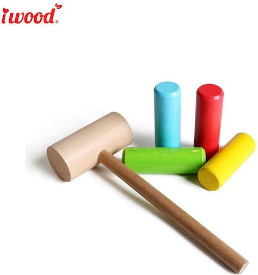 iwood Hammer Toy Peg & Hummer made of Wood for 12++ Months