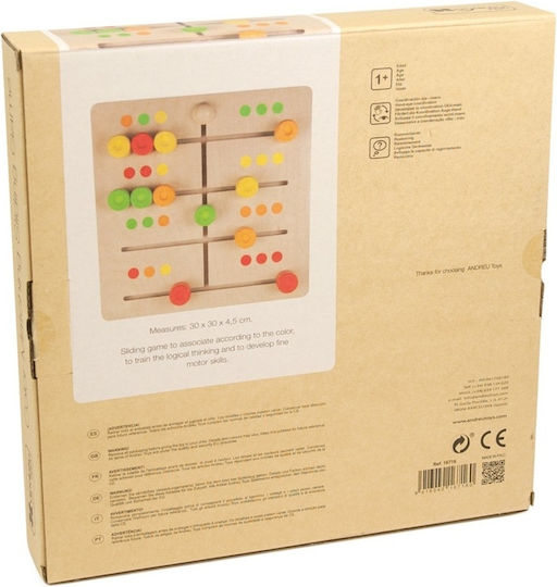 Andreu Toys Βρεφικό Παιχνίδι Matching Sliding Game από Ξύλο για 12+ Μηνών