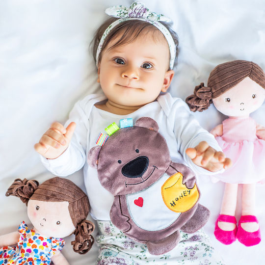 Babyono Πανάκι Μωρού Αρκούδος Μωβ