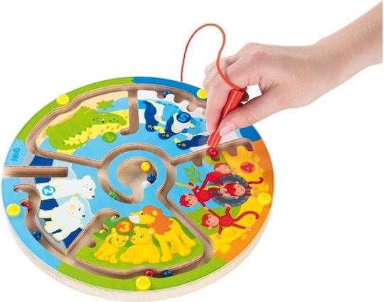 Baby Aktivitätsspielzeug Labyrinth Mit Zahlen Magnetisch Aus Holz Für 24+ Monate
