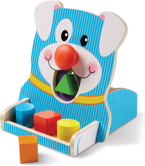 Melissa & Doug Παιχνίδι Ταξινόμησης Σχημάτων Wooden Spin and Feed First Play Shape Sorter από Ξύλο για 12+ Μηνών