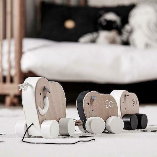 Kids Concept Pull-Along Toy Sliding Family Mammoth made of Wood for 12++ Months